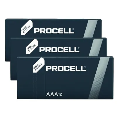 Duracell Industrial ~> PROCELL AAA Batteries Professional Use Alkaline (30 Pack) • £10.29